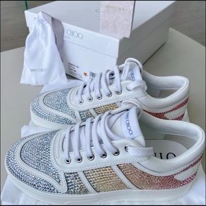 Rainbow Jimmy Choo Hawaii Sky Degrade Shoes NEW